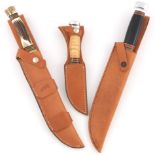 Marbles Sheath Knives, Group of 3