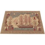 Very Fine Hand-Knotted French Style Pictorial Tapestry