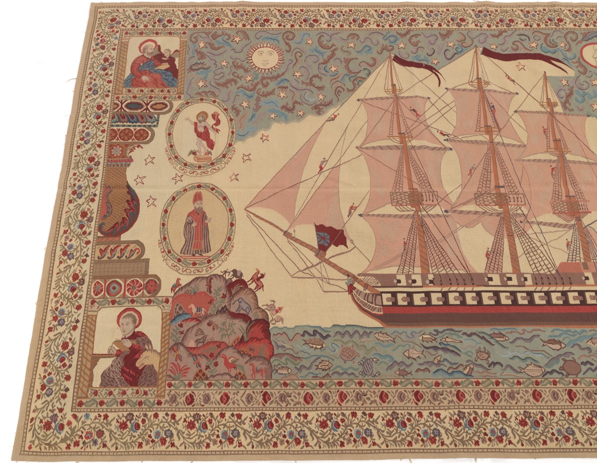 Very Fine Hand-Knotted French Style Pictorial Tapestry - Image 3 of 4