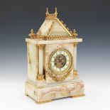 French Onyx Cathedral Eight Day Clock