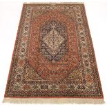 Very Fine Semi-Antique Hand Knotted Bijar Carpet, Signed