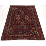 Rare Fine Near-Antique Hand Knotted Bakhtiari Carpet