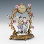 French Porcelain Desk Clock