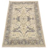 Fine Semi-Antique Hand Knotted Oushak Carpet