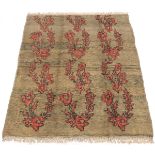 Fine Near-Antique Hand Knotted Oushak Village Carpet, ca. 1940's