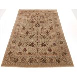 Very Fine Hand-Knotted Ivory Tabriz Carpet