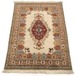 Fine Semi-Antique Hand Knotted Tabriz Taba Taba Carpet