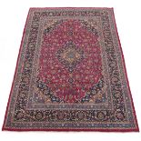 Vintage Fine Hand Knotted Persian Mashad Carpet