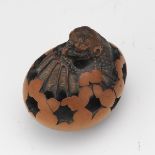 Netsuke of Tengu Hatching