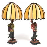 Pair of Blackamoor Lamps