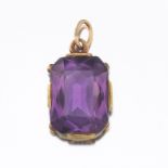 Victorian Two-Tone Gold and Amethyst Pendant