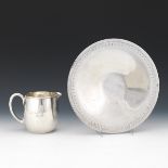 Frank M. Whiting Corp. Sterling Tazza and Sloan Sterling Milk Jug