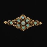 Ladies' Antique Gold and Opal Pin/Brooch