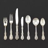 Reed & Barton Sterling Silver Tableware Service for Eight, "Francis I" Pattern