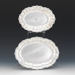 Two Frank Smith Scalloped Sterling Silver Dishes, "Chippendale" Pattern