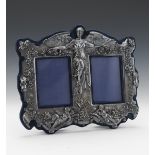 English Sterling Silver Double Frame