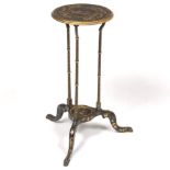Japanese Lacquered and Gilt Decorated Tripod Stand, ca. Edo/Meiji Period