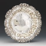 Large Whiting Mfg. Co. Sterling Centerpiece Bowl, "Pansies" Pattern, Retailed by C.D. Peacock