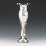 Art Nouveau George W. Shiebler & Co. Sterling Silver Floral Vase, ca. 19th Century