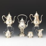 Graff, Washbourne & Dunn Sterling Silver Tea and Coffee Service