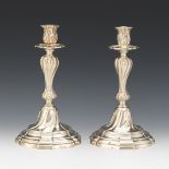 Pair of Buccellati Sterling Silver Candlesticks