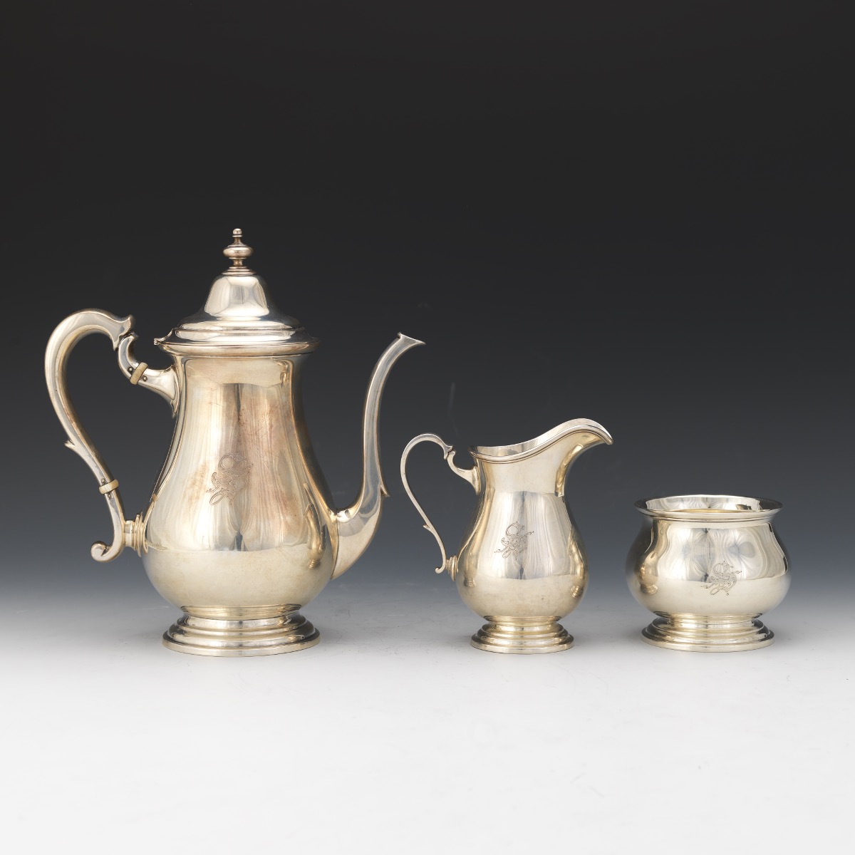 Graff, Washbourne & Dunn Sterling Silver Tea and Coffee Service - Image 8 of 20