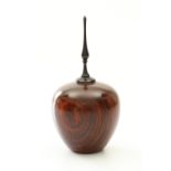 Michael Gibson (USA) cocobolo hollow form 17x8cm. Signed