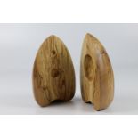 Mick O'Donnell (UK) spalted beech split form 13x20cm. Signed