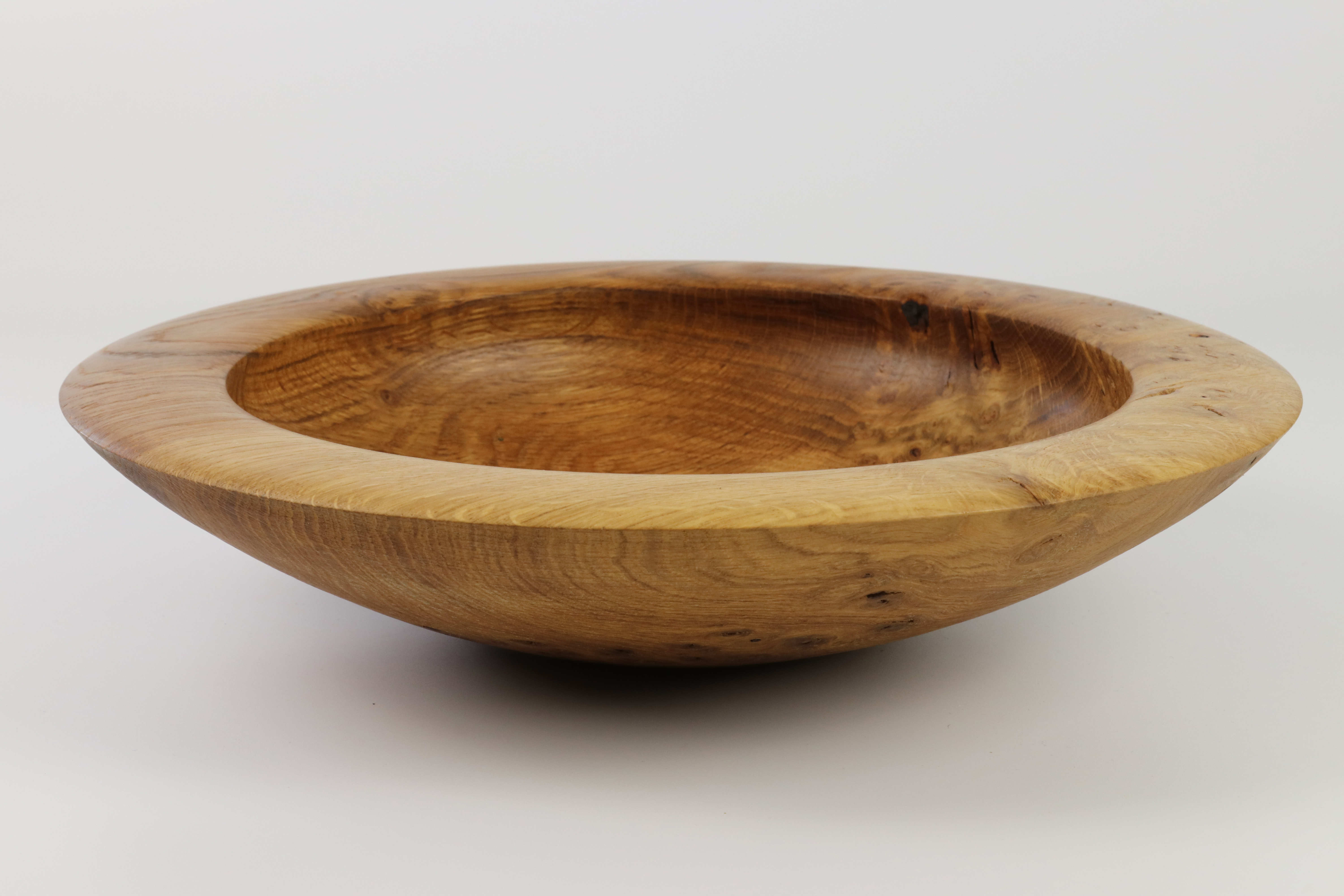 Nick Agar (UK) burr elm bowl 7x33cm. Signed