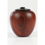 Dick Sing (USA) cocobolo hollow form 11x9cm. Signed