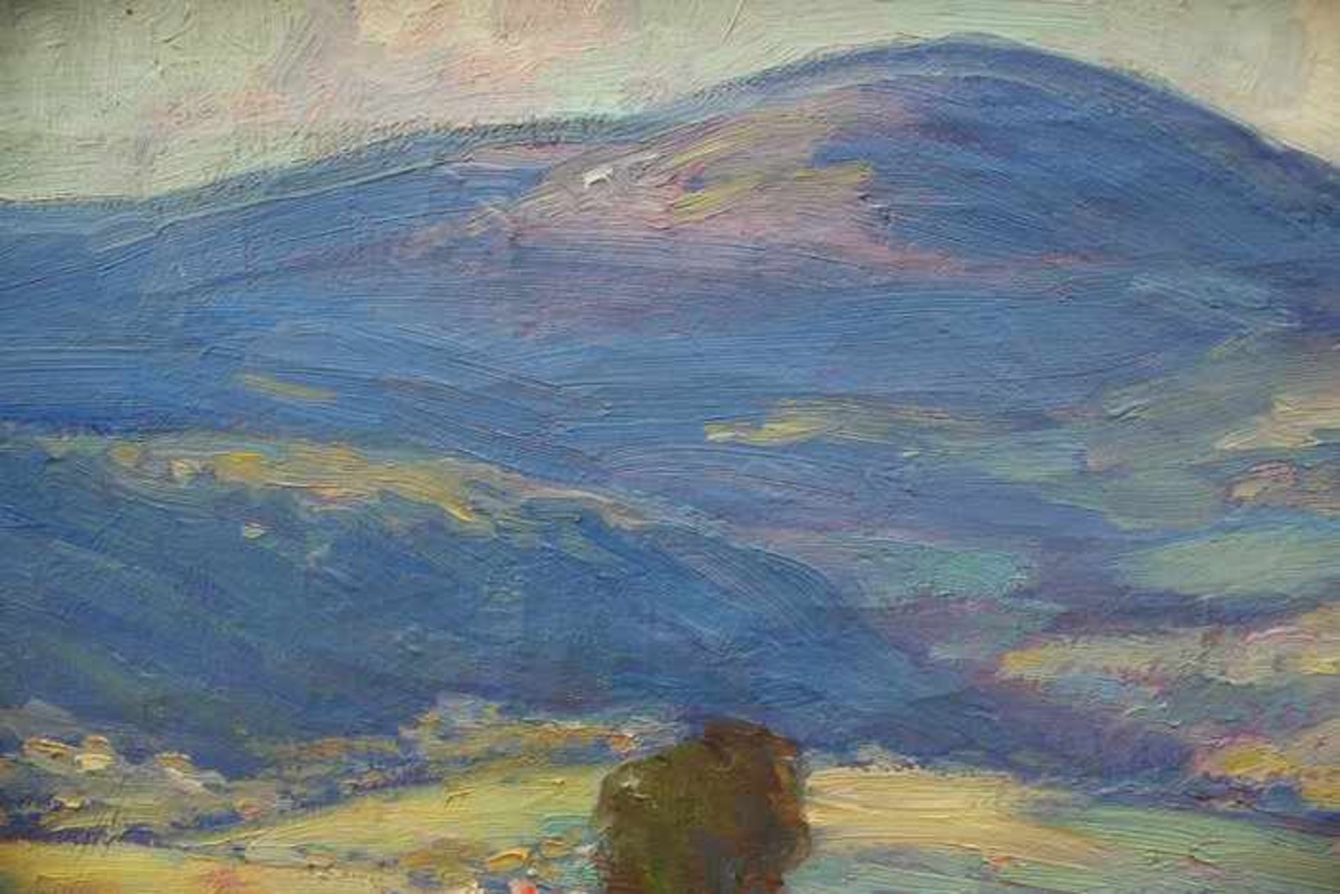 Curtin, Thomasrs. auf Lwd. bez. "View East of Cheshire, Greylock in Distance", Öl/Lwd., - Bild 2 aus 6