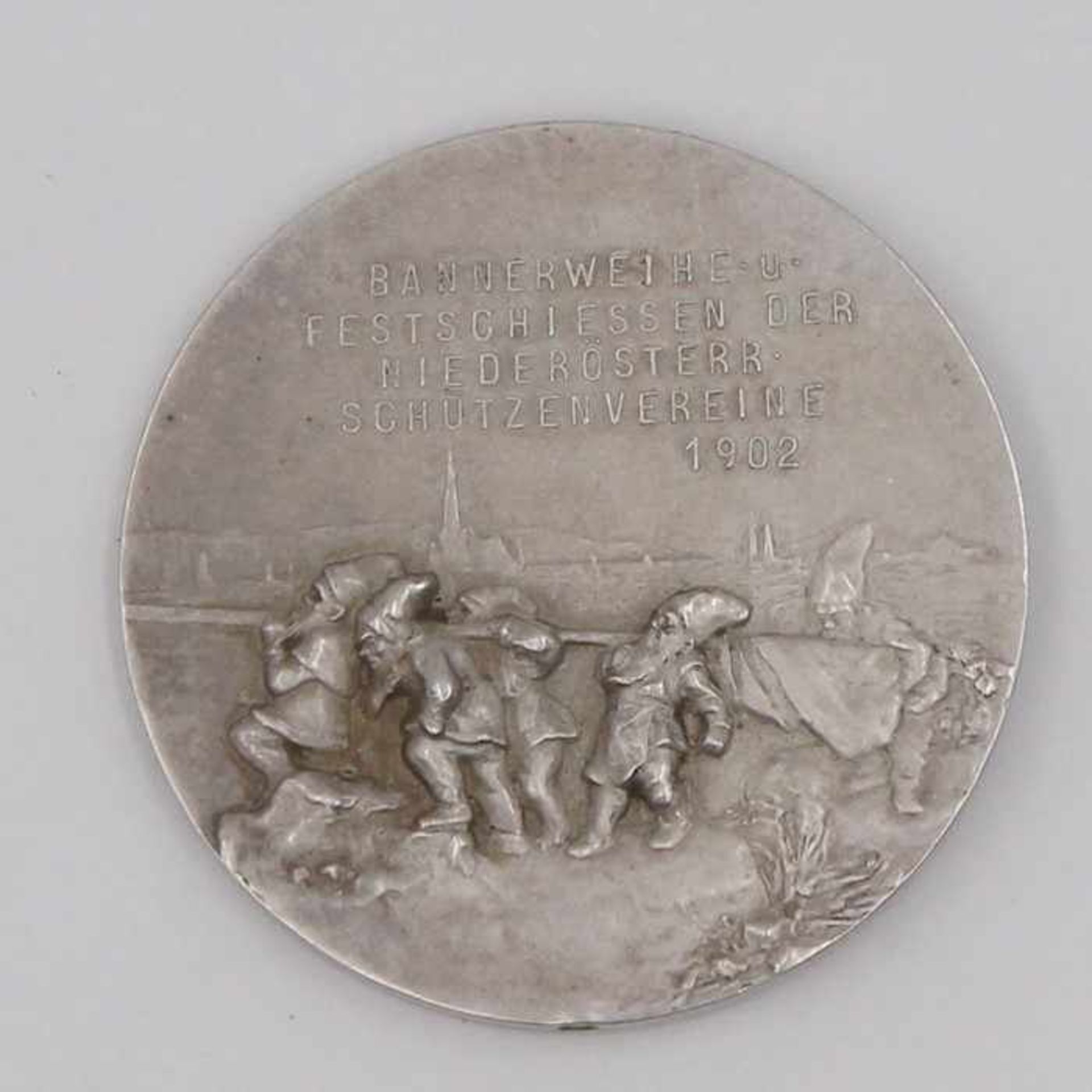 Medaille ÖsterreichSchützenmedaille in Silber,1902, Bannerweihe und Festschiessen der - Bild 2 aus 2