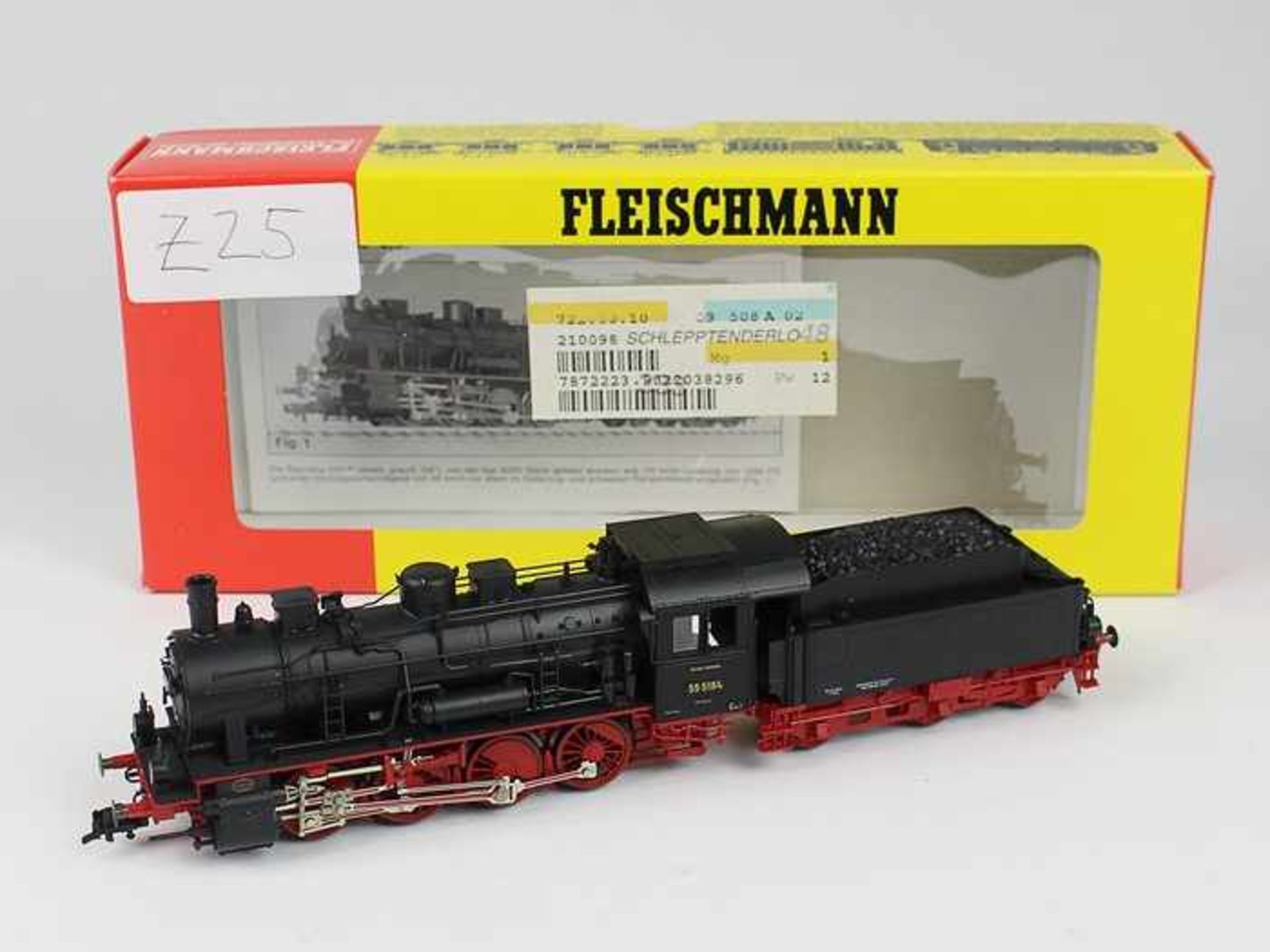 Fleischmann - EisenbahnSchlepptenderlok 4154, BR 55 5184 DR, OK, besp.