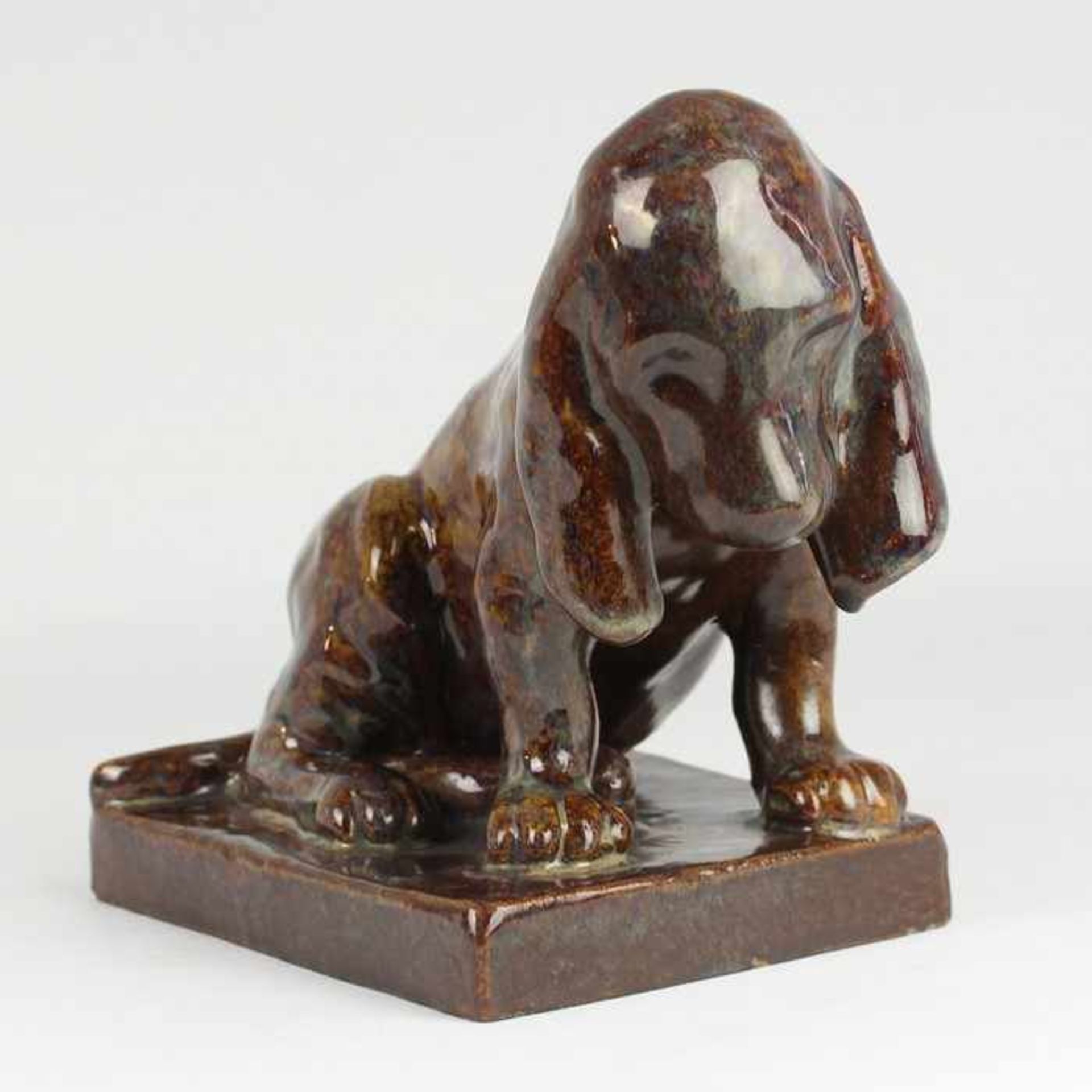 Cytére - Bloodhound Puppyum 1920, 2 Pressstempel, Rambervillers, Frankreich, Entw. Ludwig Habich