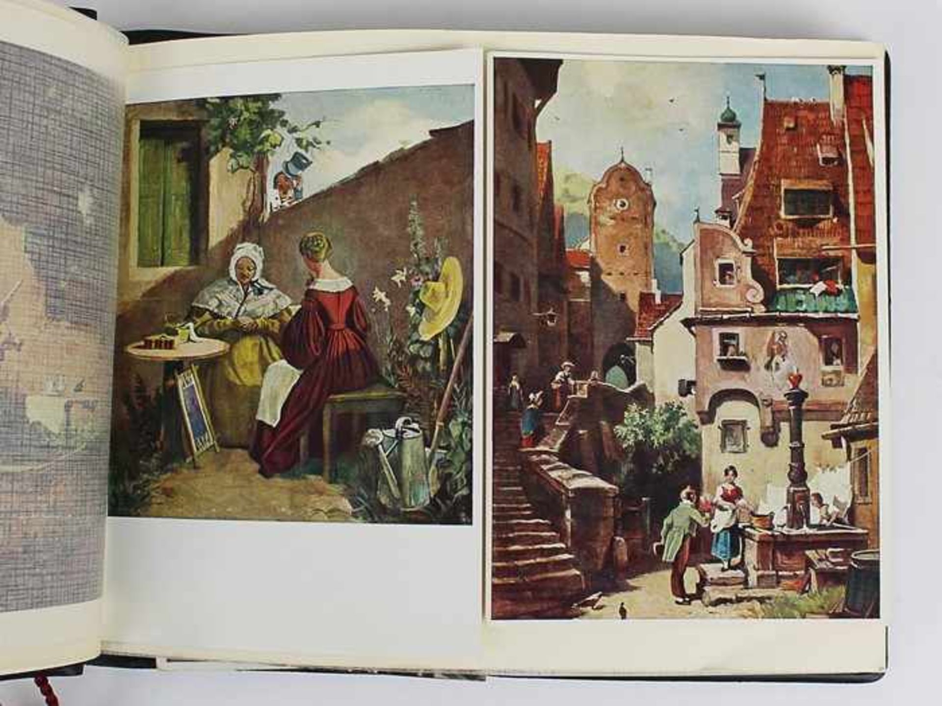 Postkartenalbenab 1930-1970, 74 St., s/w u. farbig lithogr. viele Künstlerkarten, in 2 Alben, einige - Bild 4 aus 4