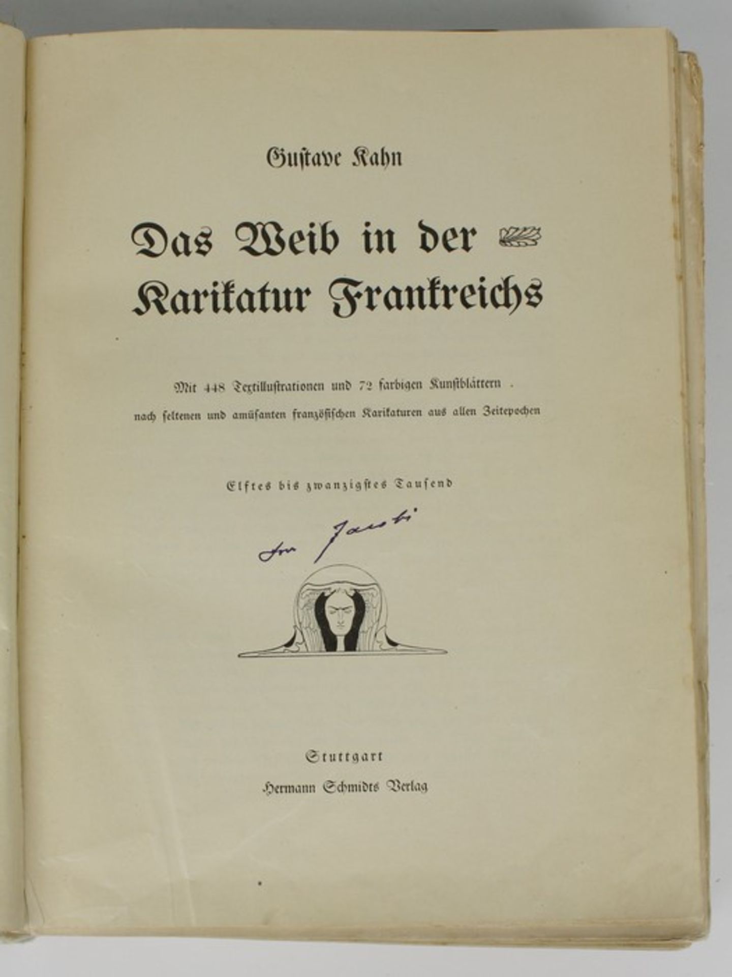 Frankreich - Zwei BücherKahn, Gustav (Hg.): "Das Weib in der Karikatur Frankreichs", Stuttgart - Bild 2 aus 4