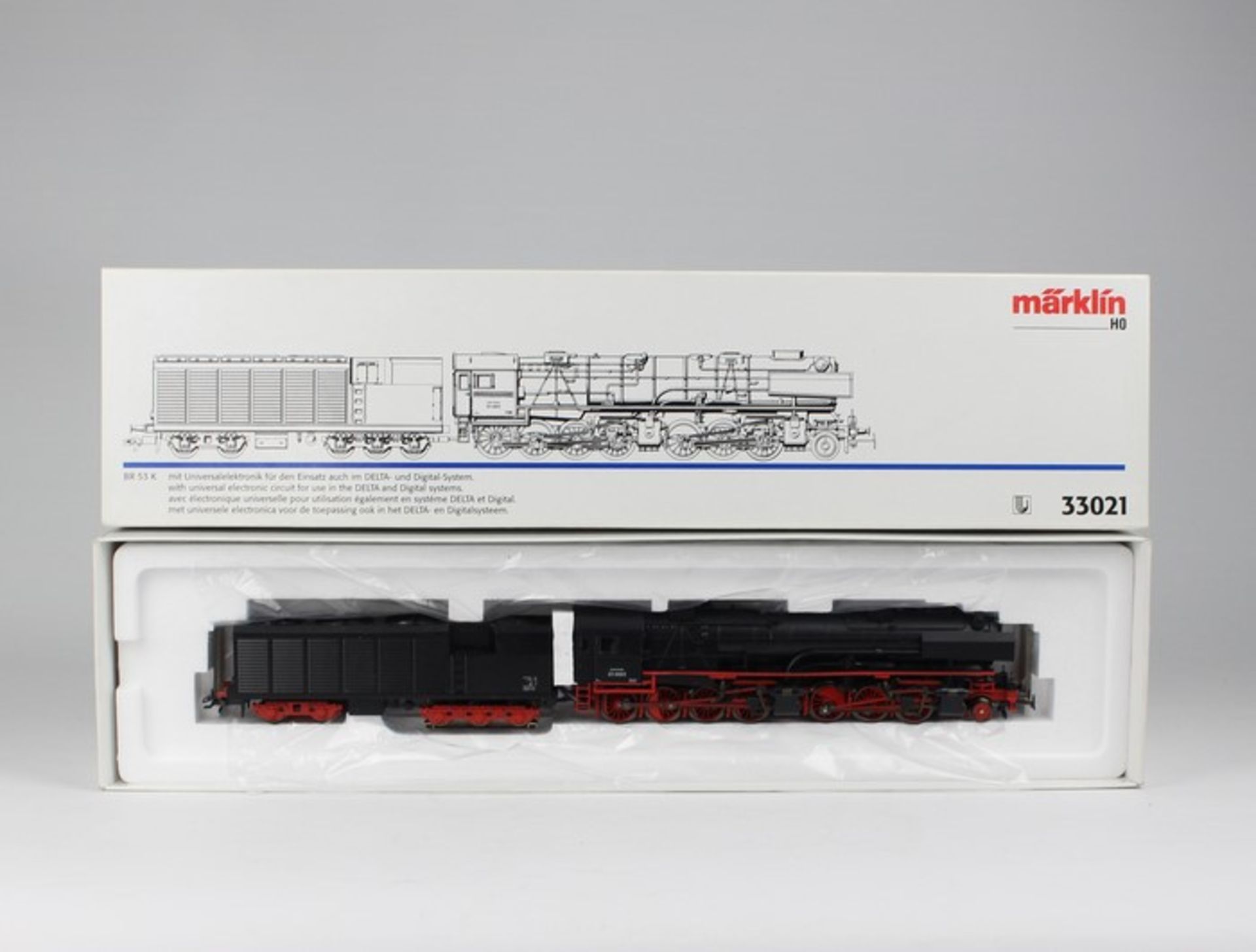 Märklin - EisenbahnSchlepptenderlok 33021, BR 53 K, BR 53 0003 DRG, schwere Güterzuglokomotive