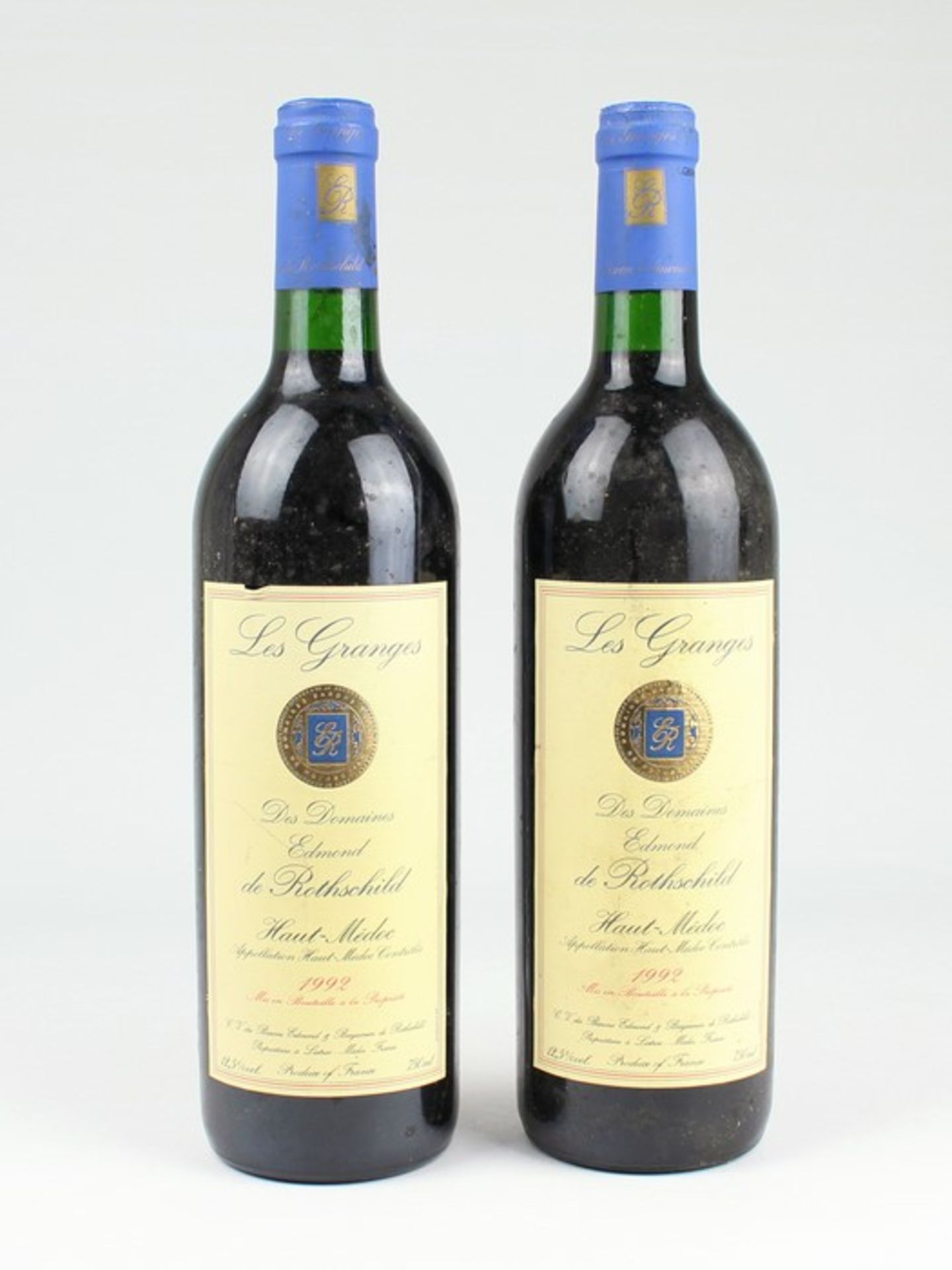 Rotwein2 Fl., Frankreich, Haut-Medoc, Les Granges, Edmond de Rothschild, 1992, 750 ml, 12,5 %