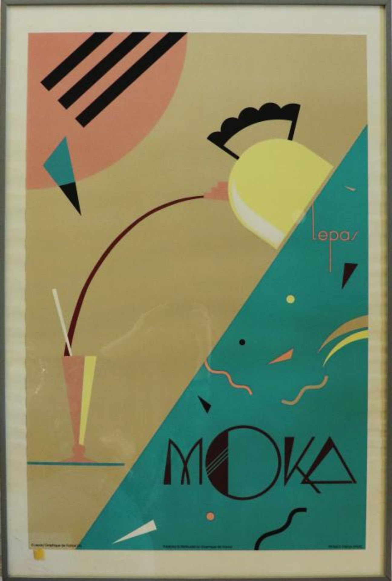 Graphique de France2 Farblithos., "Moka" u. "Café Noir", herausgegeben bei Lepas, Graphique de - Image 2 of 2