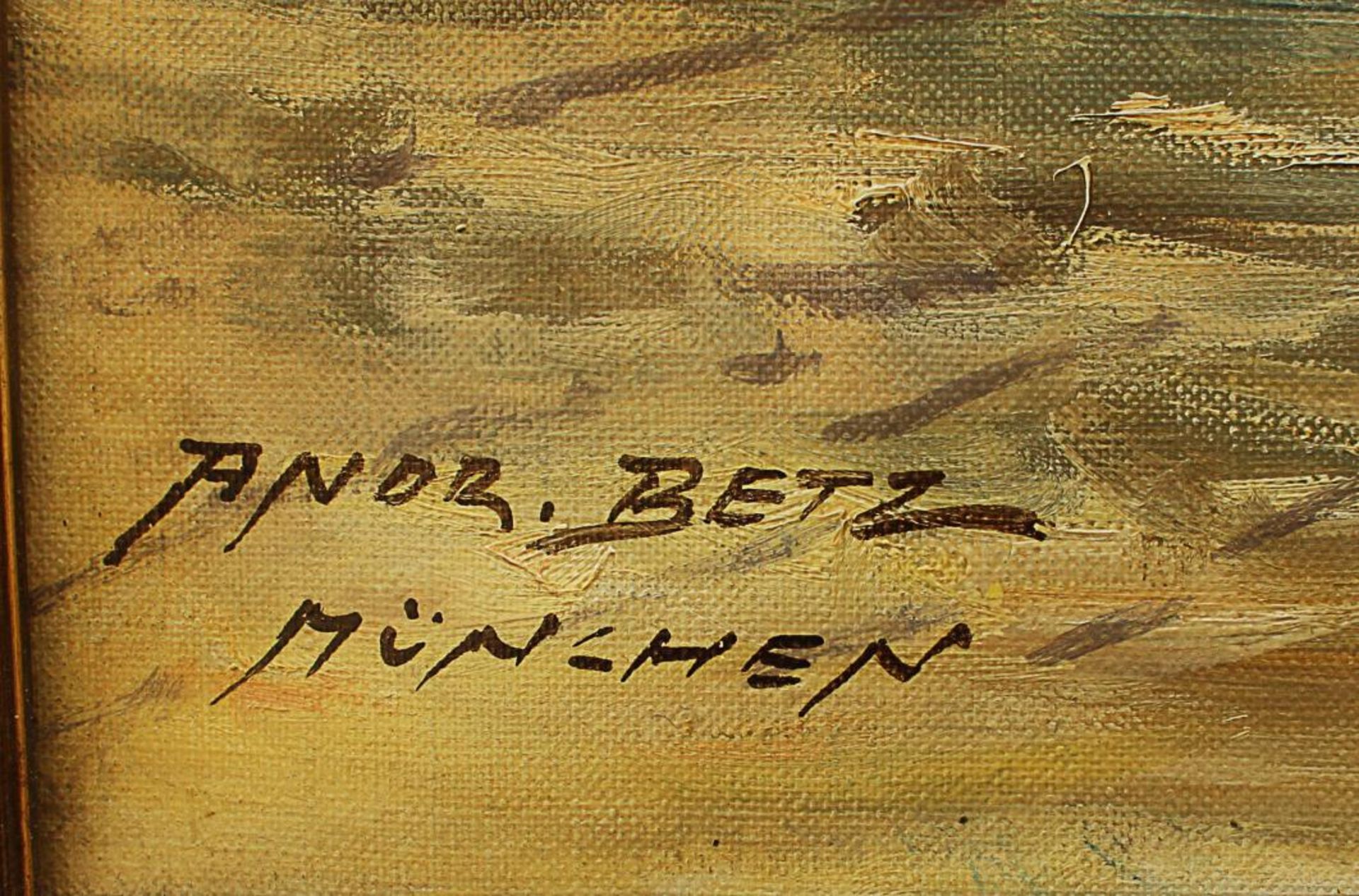 Betz, Andreas1910 Griesstätt - 1963 München, "Ansicht von Varenna - Ostufer des Comer Sees", Öl/ - Bild 2 aus 3