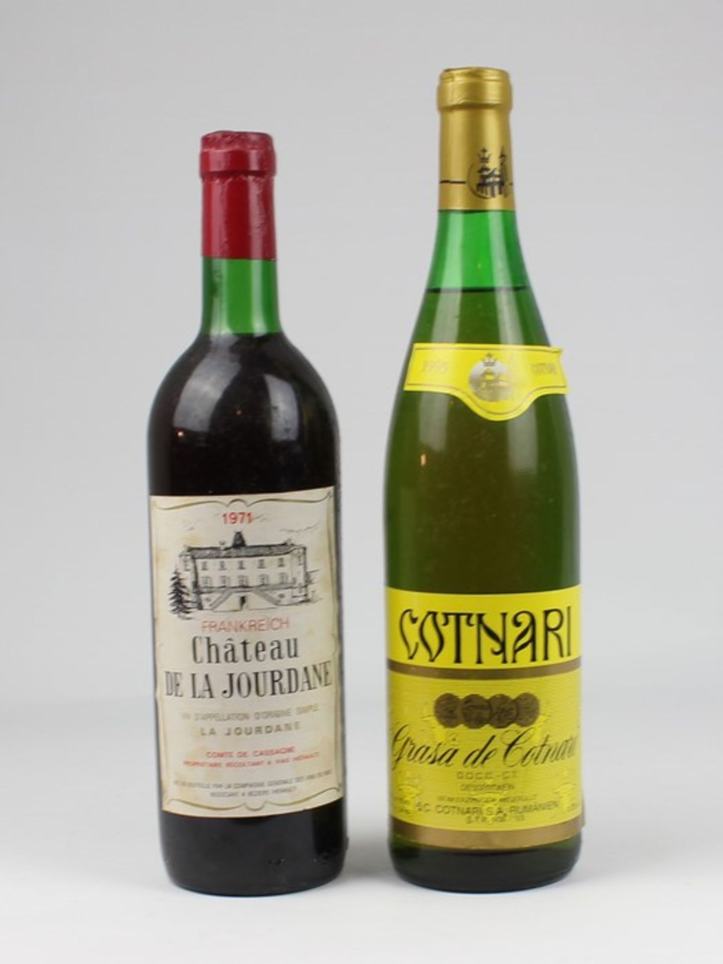 Wein2 Fl., 1x Rumänien, Cotnari, Dessertwein, Grasa de Cotnari, 0,75 cl, 1x Frankreich, Rotwein,