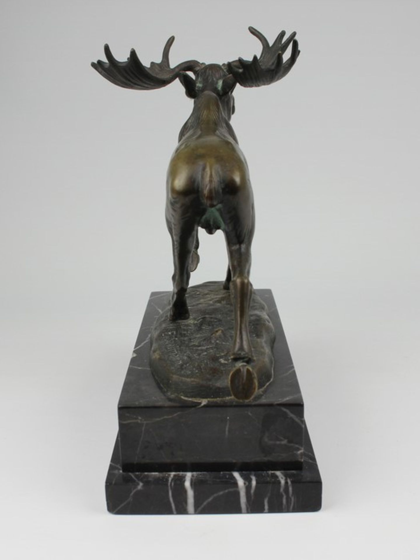 Saalmann, Erichtätig 1917-1932, dt. Bildhauer, Bronze, patiniert, vollplastische Tierplastik, - Bild 5 aus 6