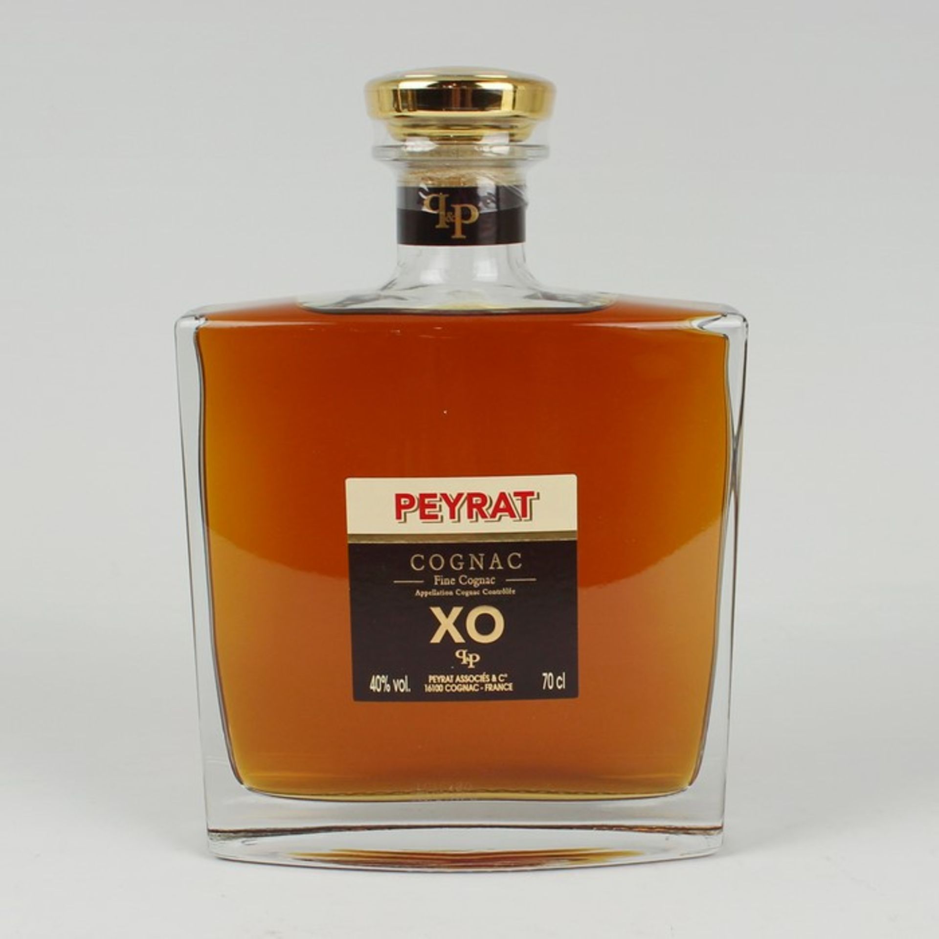 CognacFrankreich, Peyrat XO fine cognac, 40 % vol., 70 cl., OK, ungeöffnet - Bild 2 aus 2