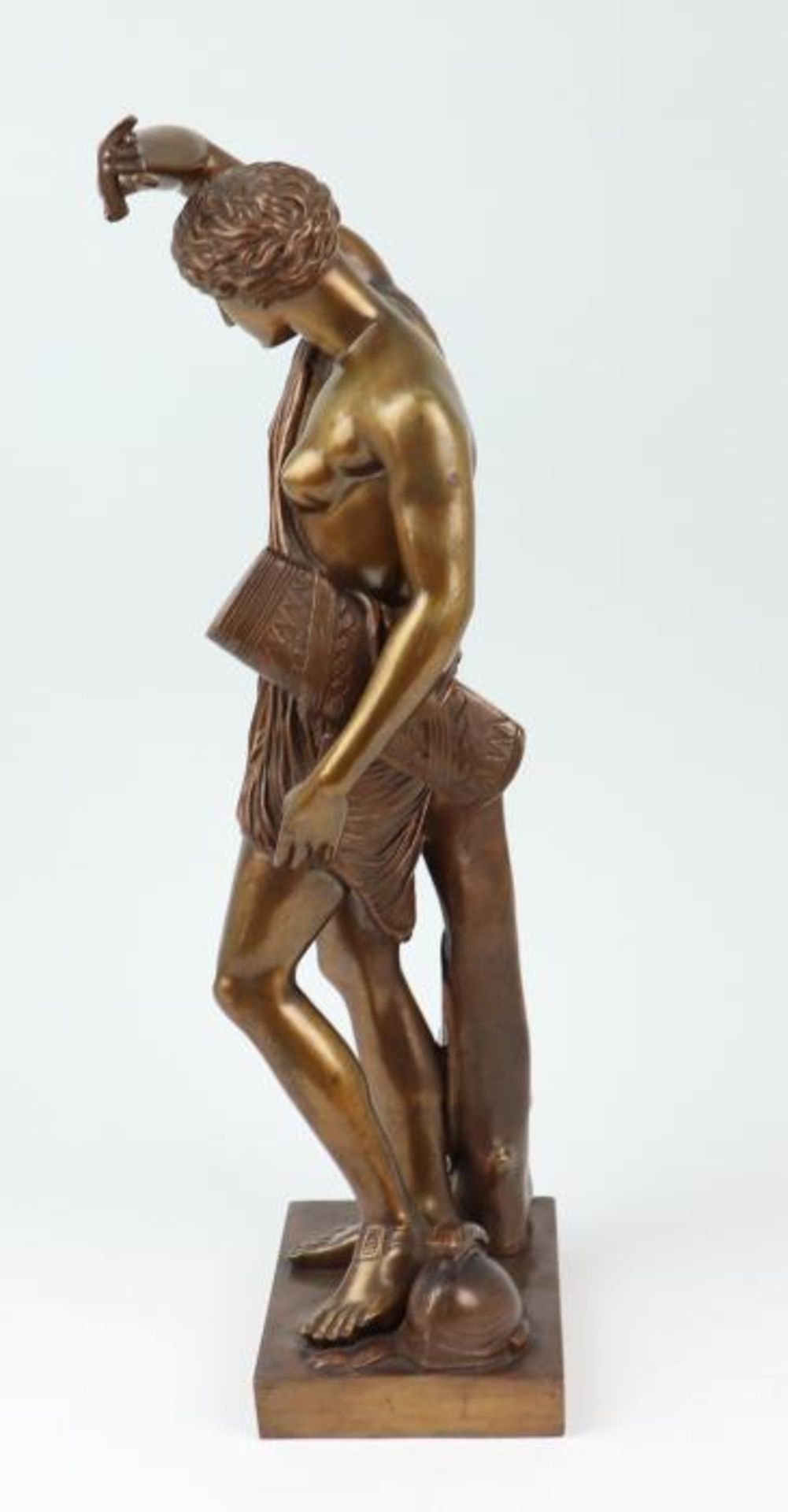 Unsigniertwohl Barbedienne, Ferdinand 1810-1892, fr. Bildhauer, Bronze, patiniert, vollplastische - Bild 4 aus 5