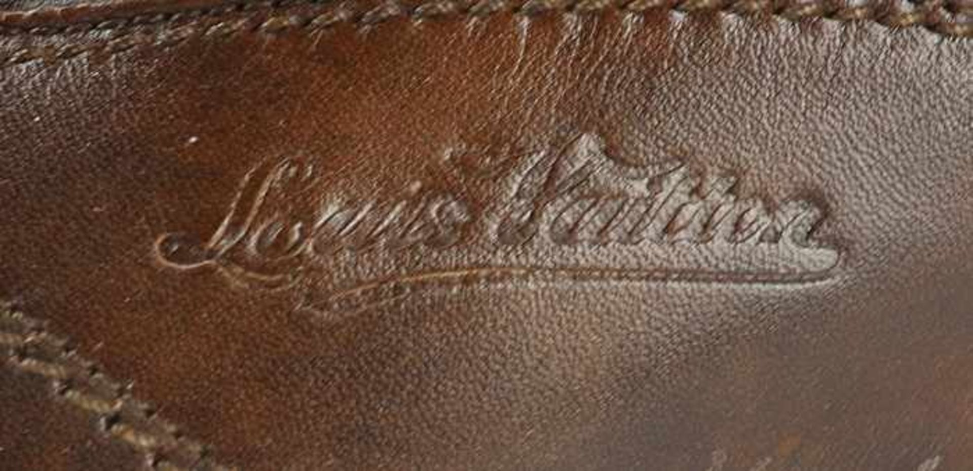 Louis Vuitton - HerrenschuheItalien, braunes Leder, sportliches Modell, OK, mit Staubbeutel u. - Bild 4 aus 8