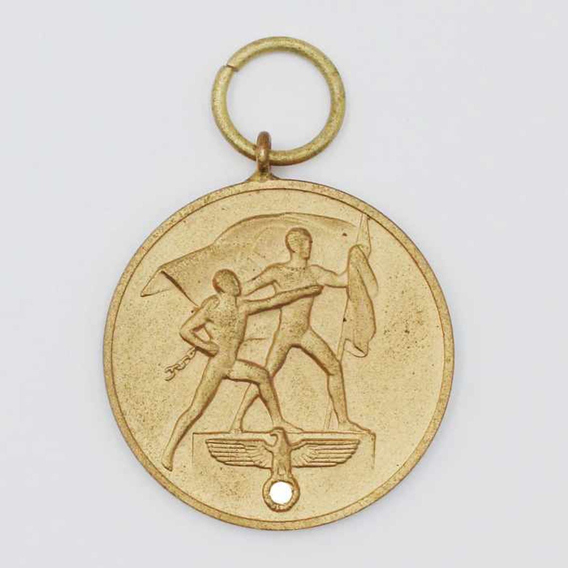 Medaille - 3. ReichMedaille zur Erinnerung an den 1. Oktober 1938, o. Band, guter Zustand - Bild 2 aus 2