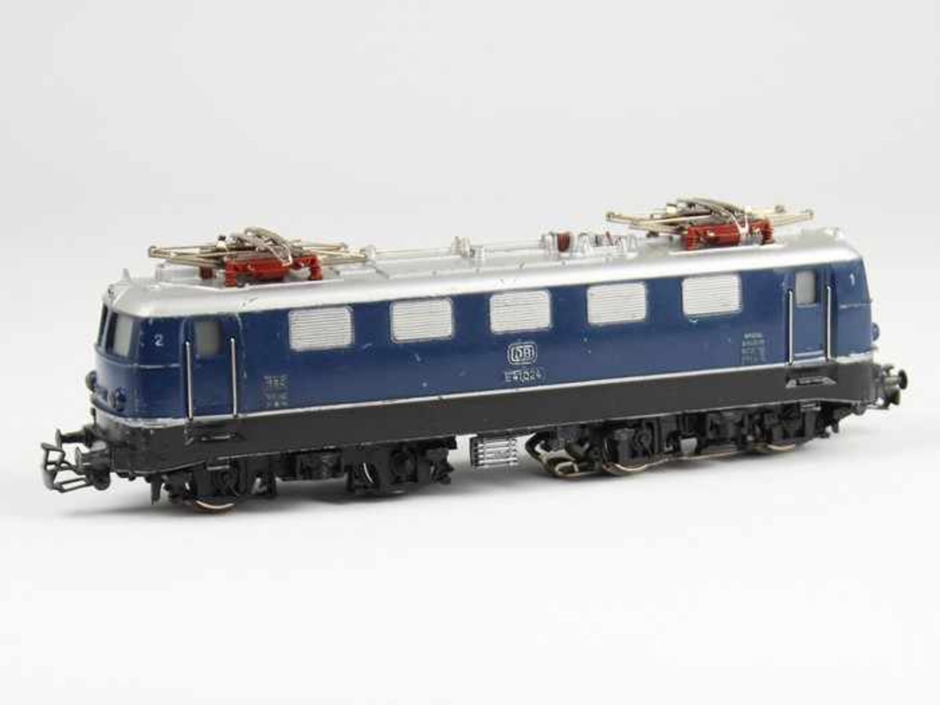 Märklin - EisenbahnH0, 3034, BR E41024, blaue Elektrolokomotive, Fkt. ungepr., OK, besp. - Bild 3 aus 6
