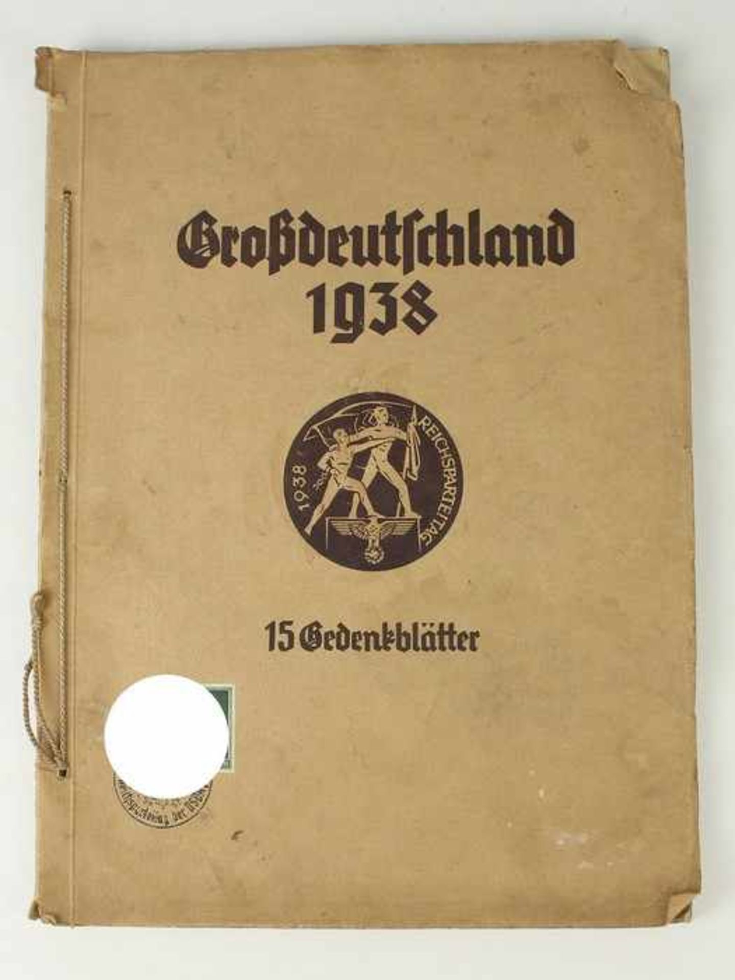 Geschenkmappe - 3.ReichEhrengabe des Stürmer-Verlags, "Großdeutschland 1938", m. 15 - Bild 2 aus 2