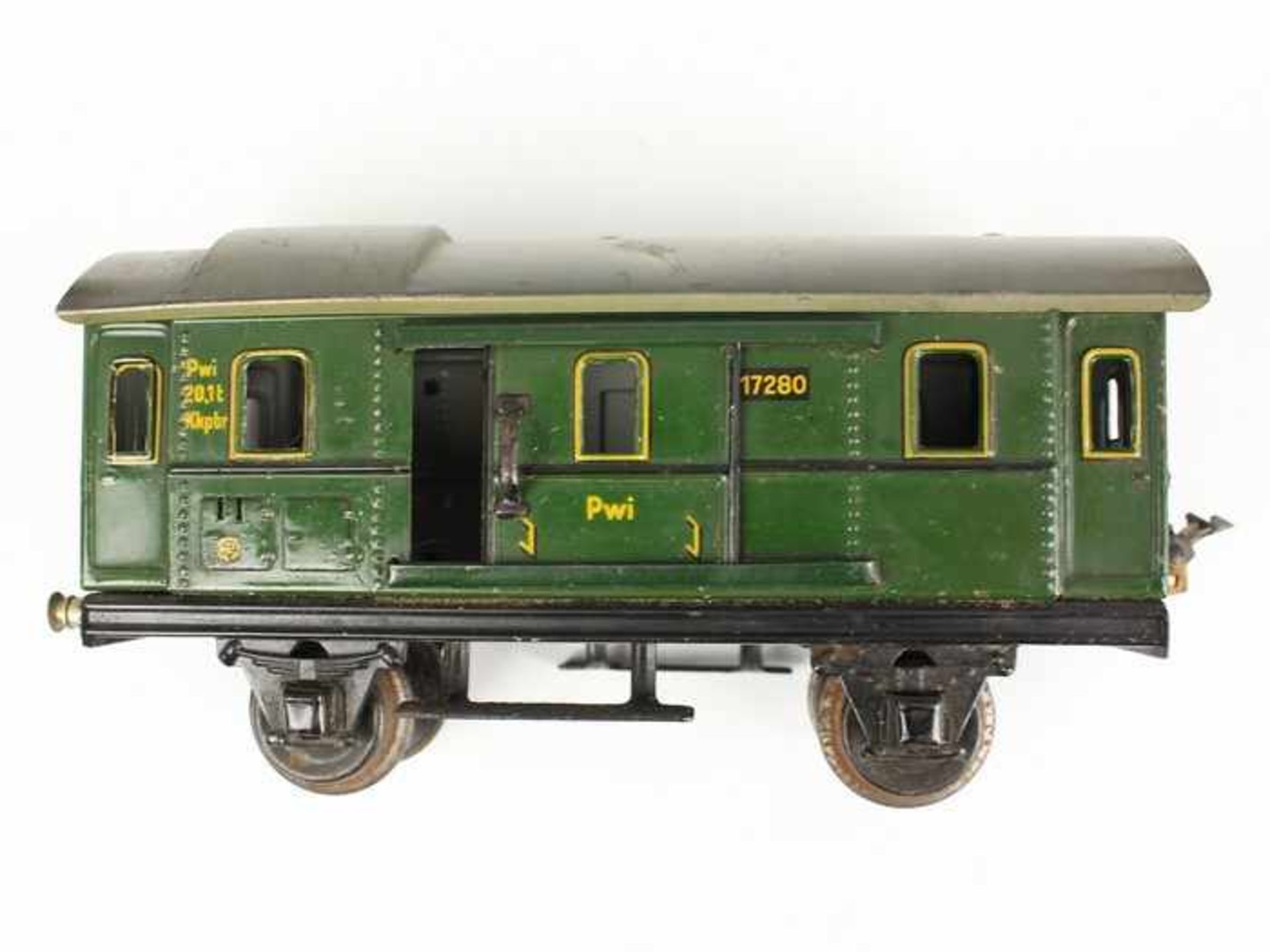 Märklin - EisenbahnSpur 0, 9 St.; 1x 17280, grüner Gepäckwagen, 1x 18750, brauner Gepäckwagen , 1x - Bild 8 aus 16