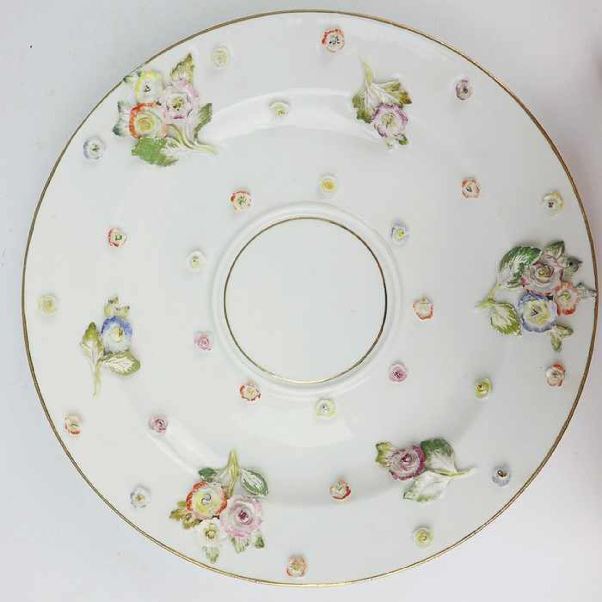 Meissen - Konvolut1850-1924, blaue Knaufschwerter, 2. Wahl, 2 St., Teller (us. min. rest.) m. - Bild 7 aus 8